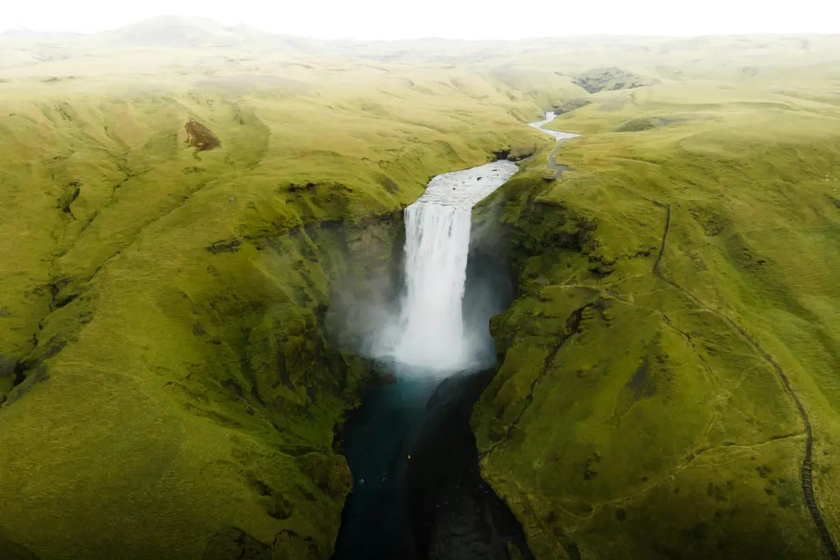 The almighty Skógafoss waterfall