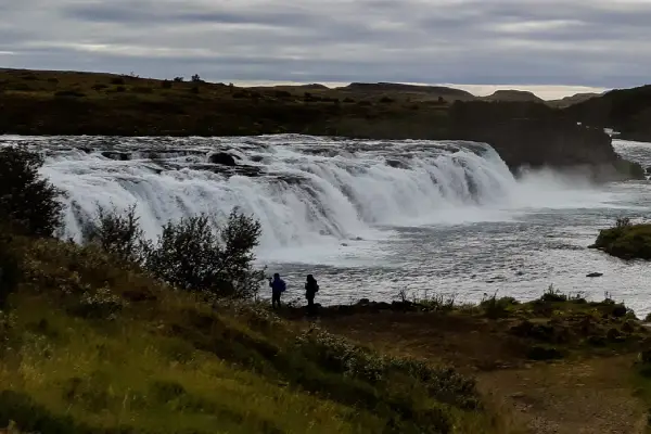 The wide Faxi waterfall on the Tungufljót River along Iceland’s Golden Circle