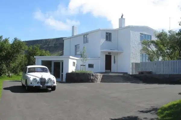 Exterior of Gljúfrasteinn, the former home of Nobel Prize–winning author Halldór Laxness