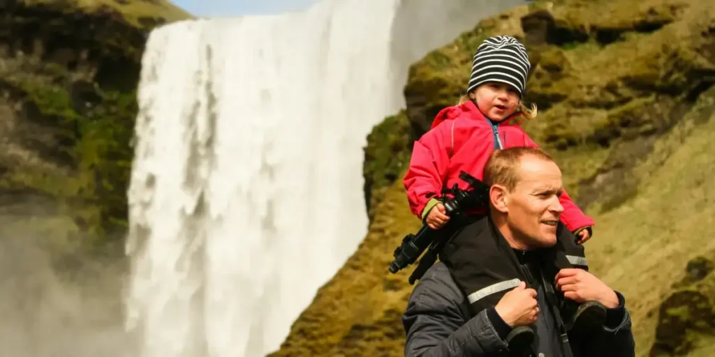 traveler with kid